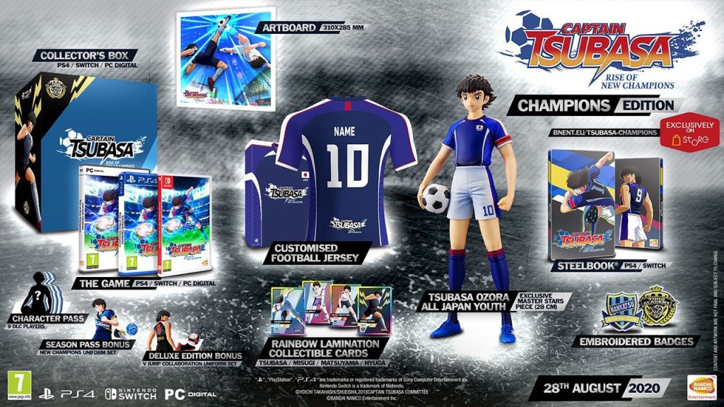 Die Inhalte der Champions-Edition von Captain Tsubasa: Rise of New Champions