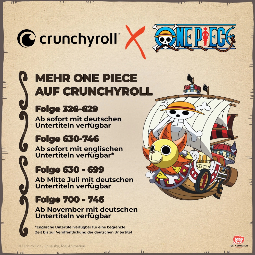 Crunchyroll Schedule For Further One Piece Episodes En Buradabiliyorum Com